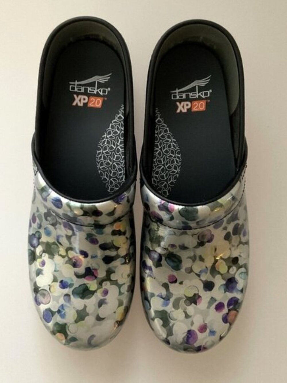DANSKO XP 2.0 MULTI DOT PATENT LEATHER CLOGS - Picture 2 of 15